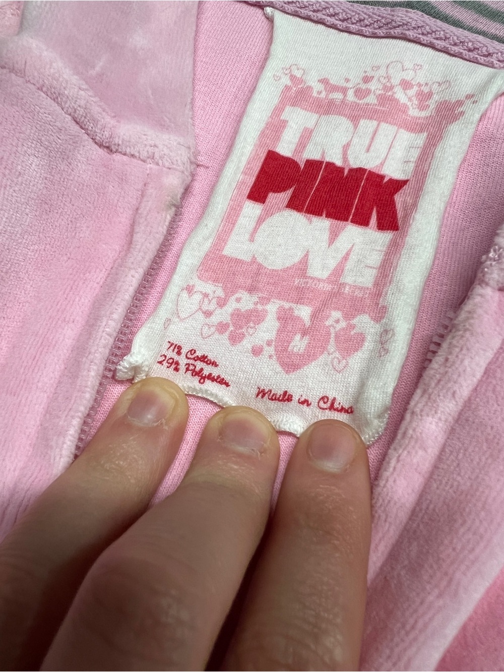 PINK Victoria's Secret Pink Short-Sleeve Hooded Full Zip Jacket Y2K Vintage - Picture 5 of 11